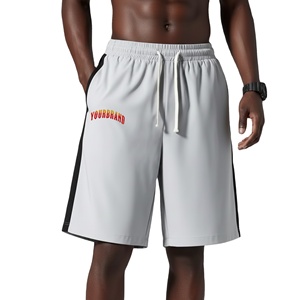 Pantalones Cortos Casuales de Lujo para Hombre, Hechos a Medida, de Felpa Francesa, con Cintura Elástica, Bolsillos con Cremallera, Lavado Ácido, de Tela Gruesa - Product Image 1