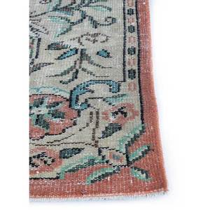 Alfombras de Lana Anudadas a Mano de Color Rojo Anaranjado Vintage, con Motivos Rectangulares Abstractos, para Sala de Estar, Pasillo, Nuevo Modelo-Pae-2943 - Product Image 4