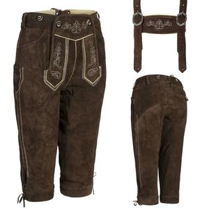 Kniebund lederhosen/ขายส่งราคาถูกกำหนดเองเซ็กซี่หนังนิ่มหนังสั้นออสเตรีย herren/kurlederhosen - Product Image 6