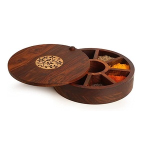 Antique Brass Masala <b>Box</b> for Home Decor Masala Dibba High Quality Manufacturer Many Size Brass Masala Spice <b>Box</b> - Product Image 3