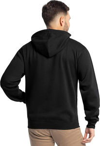 Venta al por mayor de ropa de hombre de talla grande personalizada Color sólido 100% algodón polar ropa deportiva básica cremallera sudaderas con capucha transpirable buen precio - Product Image 5
