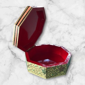 Handmade Exquisite Embossed <b>Paper</b> Mache Jewelry <b>Box</b> Beautiful <b>Storage</b> for Cherished Home Decor Accessories - Product Image 5