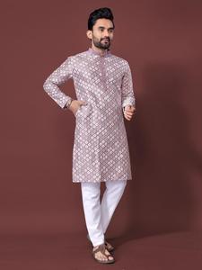 Moderne Feestelijke Heren Zijden Katoenen <span class=keywords><strong>Kurta</strong></span> <span class=keywords><strong>Pyjama</strong></span> Mode-Stijl Voor Bruiloften En Traditionele Gelegenheden Elegant Voor Feesten