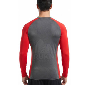 Fast Moving <b>Men</b> Compression <b>Shirt</b> Long Sleeve Athletic Wear Quick Dry <b>Stretch</b> Eco-Friendly Spandex/Polyester Sportswear Workout - Product Image 2