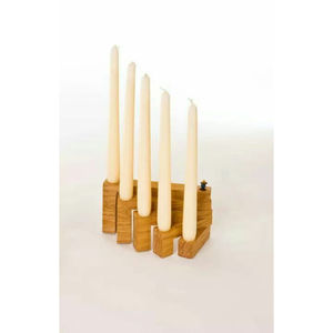 Venta al por mayor decoración de la Mesa del hogar portavelas de madera accesorios de iluminación forma personalizada portavelas de madera y soporte - Product Image 1