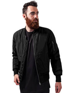 Vestes universitaires en satin à fermeture éclair personnalisées pour hommes High Street Style Thin Coated Winter Letterman Bomber J - Product Image 2