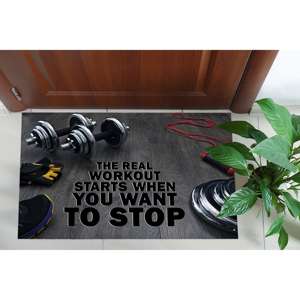 Tapis imprimé au design vibrant : Gym, Sports, Bureau, Cadeau, Tapis doux non tissé - Product Image 4