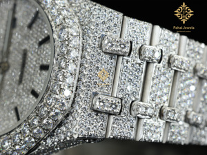 นาฬิกาข้อมือผู้ชายระบบจักรกลสุดหรู พรีเมียม ประดับโมอิสซาไนต์ สไตล์ฮิปฮอป ตัวเรือนสแตนเลส กระจกแซฟไฟร์ โครโนกราฟ ระดับพรีเมียม - Product Image 2