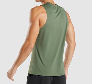Camiseta sin mangas con estampado de logotipo de alta calidad cómoda de marca propia, camisetas sin mangas transpirables de moda de Color personalizado para Fitness - Product Image 2