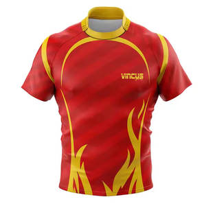 Vêtements de sport 100 % polyester, fabriqués en usine, maillot de rugby haut de gamme, léger, pour adulte, très vendu. - Product Image 1