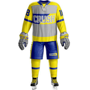 2025 Ensemble de vêtements de hockey sur glace d'équipe de conception professionnelle avec logo personnalisé haute qualité 100% polyester écologique bas quantité minimale de commande en gros - Product Image 4
