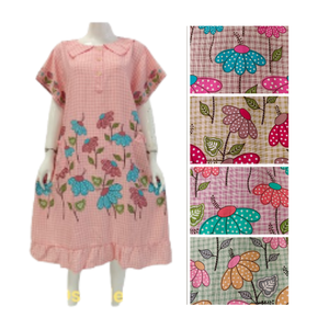 Mignon élégant rayonne vêtements de nuit élastique taille fermeture doux confortable thermique respirant genou longueur chemise de nuit pour l'été - Product Image 3