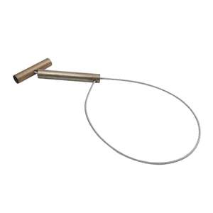 Poste de sujeción para cerdos de 18 pulgadas de grado agrícola cromado con sistema de bloqueo seguro y fácil agarre - Product Image 1