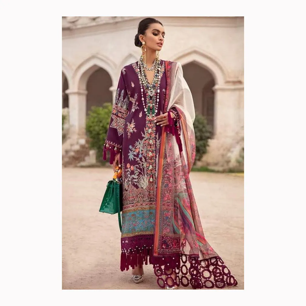 Specialmente Design per donne sane e taglie forti matrimonio e ricevimento da donna abbigliamento etnico all'ingrosso vestito pakistano