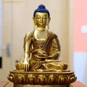 Grande statue de <span class=keywords><strong>bouddha</strong></span> bouddhiste dorée grandeur nature en plein air <span class=keywords><strong>bouddha</strong></span> thaïlandais statue assise en bronze coulé produit d'artisanat en métal - Product Image 4