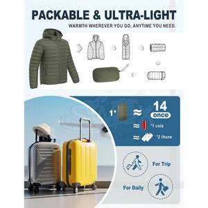 Unique Design Washable <b>Men</b> Bubble Puffer <b>Jacket</b> <b>Waterproof</b> Breathable <b>Men</b> <b>Packable</b> Bubble Winter <b>Jacket</b> For Sale - Product Image 6