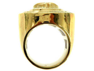 Anillo de Lujo para Hombre Luxira con Diamante Medusa de 0.80 Quilates Cultivado en Laboratorio, Oro Sólido de 14k con Baño de Rodio - Product Image 2