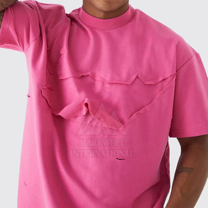 Camiseta Holgada Estampada 100% Algodón para Hombre, Precio al por Mayor, Logotipo OEM Personalizado, Diseño de Color Personalizado, Camiseta Desgastada - Product Image 5