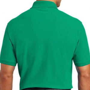 Bouton Design Business Casual Men's pour polos personnalisés à manches courtes Flanelle porte avec motif solide - Product Image 4
