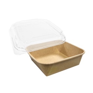 Boîte alimentaire jetable en papier kraft avec logo personnalisé de Taïwan, boîte à emporter écologique - Product Image 1