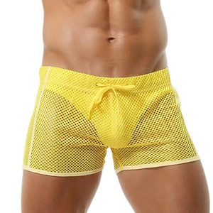 Pantalones cortos de playa 2024, venta al por mayor de ropa interior para hombre, pantalones cortos de malla, calzoncillos transpirables para hombre, pantalones cortos de calle para hombre - Product Image 3
