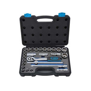 1/2\" Inch Chrome-Vanadium Cr-V Hex <b>Socket</b> Wrench Set DIY Grade Square Deep <b>Sockets</b> for Repair Use OEM Customizable - Product Image 1