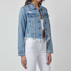 Premium Quality Women Jeans <b>Jacket</b> Custom Logo Comfortable Casual Wear Women Jeans <b>Jacket</b> For Online Sale - Product Image 4
