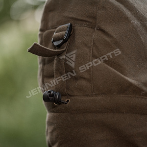 2026 Wholesales Winter Solid Hunting Jacket Hood Breathable Warm Customized Brand Logo Back Neck Outdoor 100% Cotton Canvas - Product Image 4