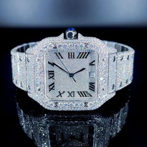 Montre présidentielle Iced Out Moissanite | Design squelette de luxe VVS | Vente en gros approuvée - Product Image 4