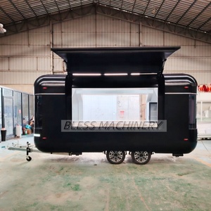 Gerobak Es Krim Retro Model China, Gerobak Jajanan Turki, <span class=keywords><strong>Trailer</strong></span> Truk Makanan dengan Penggorengan, Dijual di AS - Product Image 3