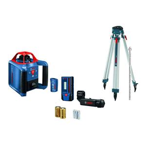 Kit completo de láser rotatorio autonivelante Bosch GRL1000 Professional de 1000 pies, el más vendido y listo para enviar - Product Image 1
