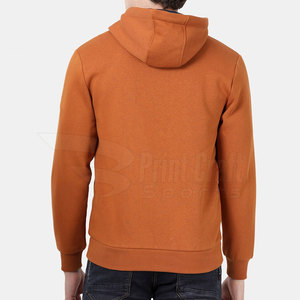 Sudaderas con cremallera de gran tamaño para hombre de alta calidad, ropa de calle de invierno con estampado sólido, cuello con capucha, bajo MOQ, suministro al por mayor - Product Image 3