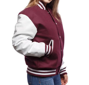 Chaqueta Universitaria de Piel de Oveja Personalizada OEM para Mujer, Transpirable, de Invierno, Talla Grande, Estilo Casual, con Cuello Desmontable, Nueva Llegada - Product Image 6