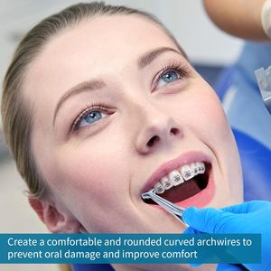 Pince à plier les extrémités distales dentaires en gros - Pince à plier les fils orthodontiques en acier inoxydable, réutilisable, qualité chirurgicale - Product Image 3