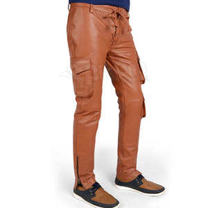 Tendance Pantalon en cuir pour femme Faux cuir taille haute confortable idéal pour les tenues décontractées et un usage quotidien - Product Image 2