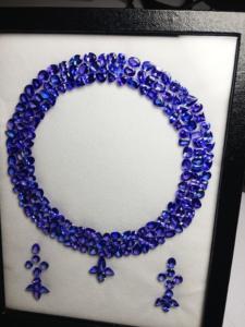 รูปแบบ Tanzanite อุ่นธรรมชาติที่สวยงามสำหรับสร้อยคอและต่างหูพลอยตัดแบบผสม tanzania ORIGIN AAA คุณภาพดีเยี่ยม - Product Image 5