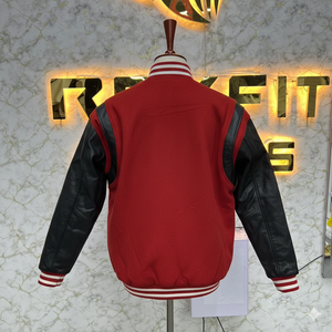 Trending Fashion Customer Demanded Wool and Silk Men's Jacket with <b>Covered</b> <b>Button</b> Closure versity jackets Lettermen jackets - Product Image 2