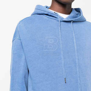 Recién llegado, Sudadera con capucha ligera de color sólido para hombre, manga larga cálida de invierno con cuello con capucha - Product Image 6