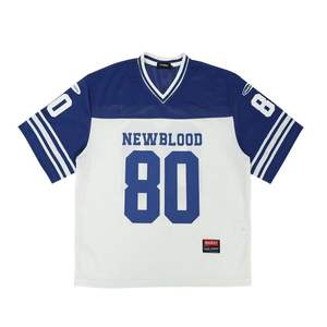 Uniforme de football américain respirant personnalisable, jersey de sport à séchage rapide, taille plus avec manches courtes - Product Image 2