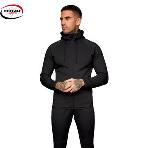 Chándales de entrenamiento de lana de algodón/poliéster para hombre, ropa deportiva, conjunto de dos piezas para trotar - Product Image 2