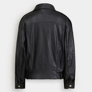 Todos Los tamaños disponibles Chaqueta impermeable a prueba de viento de cuero genuino Mejor precio Hombres Premium Liso teñido para el invierno - Product Image 6