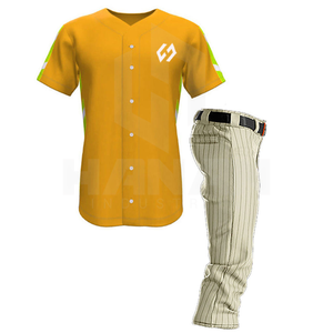 Conjuntos de uniformes de béisbol transpirables de último diseño personalizables OEM colores y diseños personalizados Precio de alta calidad de Pakistán - Product Image 4