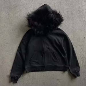 Hombres negro Premium looks alta calidad marca fabricación 100% Sudadera con capucha, llano propio logotipo hombres Sudadera con capucha transpirable hecha a medida - Product Image 4