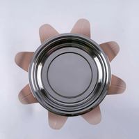 Casserole à fondue au design bohème personnalisé, poignée en acier inoxydable, durable, écologique, extérieur poli en métal, 33 cm