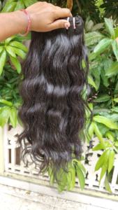 Paquetes de cabello humano ondulado Premium indio virgen crudo, paquetes de cabello a granel de trama de máquina virgen cruda de templo, cabello virgen indio crudo - Product Image 3