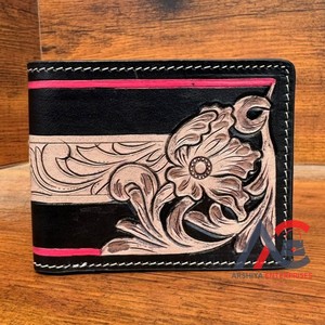 Nouveau portefeuille pour hommes en cuir usiné à la main carte de Position multi-cartes en gros décontracté grande capacité en cuir véritable portefeuille court à deux volets - Product Image 1