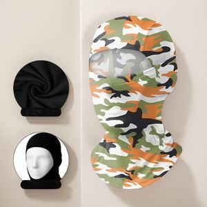 Impresión Digital logotipo personalizado Color sólido deporte ciclismo cara cubierta Skimask un agujero pasamontañas personaje 100% poliéster al aire libre - Product Image 6