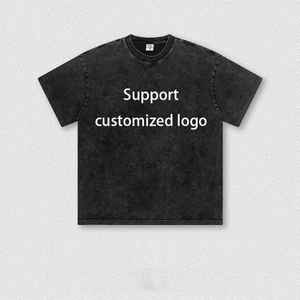 2025 personnalisé de haute qualité o-cou hommes T-Shirts et Shorts ensemble respirant lavage à l'acide Logo imprimé vêtements vierges - Product Image 6