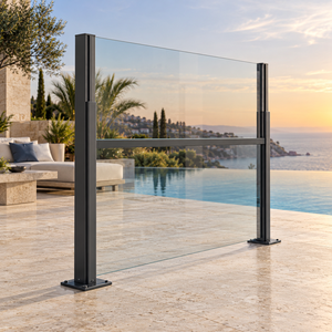 Pergola en aluminium thermolaqué WISE COMPANY 160x140 pour extérieur, avec jardinière, verre trempé, système motorisé anti-vent, écologique, pour restaurant - Product Image 5