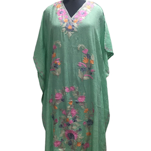 ชุดลำลองผู้หญิงแบบแคชเมียร์ คาฟตัน ปักลายดอกไม้ตามสั่ง หลากหลายสไตล์ ไซส์เดียวสำหรับผู้ใหญ่ มุสลิม - Product Image 1